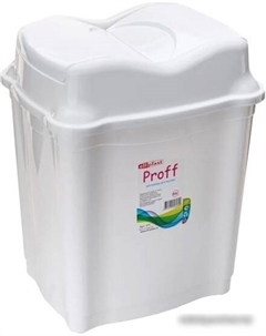 Мусорное ведро Proff EP478 9 л (белый) Эльфпласт