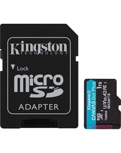 Карта памяти Canvas Go! microSDXC 1TB SDCG4/1TB (с адаптером) Kingston