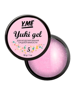 Гель пастельного оттенка с хлопьями Yuki в составе Y.me
