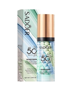 Основа под макияж трёхцветная выравнивающая SPF50+ PA+++ Sadoer