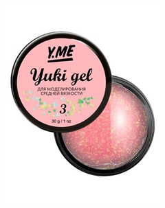 Гель пастельного оттенка с хлопьями Yuki в составе Y.me