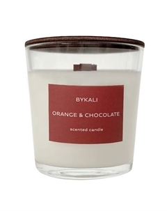 Свеча ароматическая "Апельсин и шоколад" в стакане с крышкой 200 Bykali