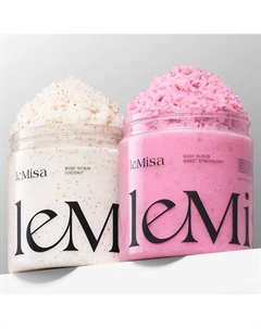 Скраб для тела Кокос Земляника 500 Lemisa