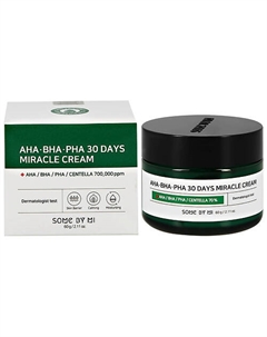 Крем для лица с AHA, BHA, PHA-кислотами, экстрактами центеллы и чайного дерева 60 Some by mi