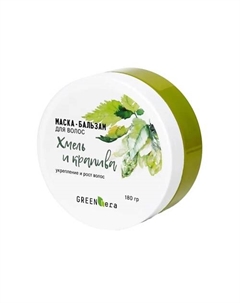 Маска-бальзам для волос "Хмель и крапива" укрепление и рост 180 Green era