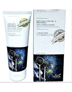 Глубокоочищающая пенка с черной икрой 100 Ecobranch