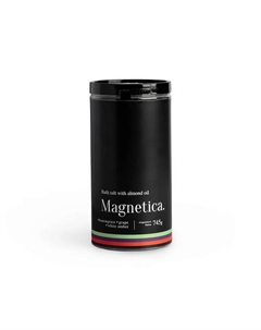 Магниевая соль для ванны с миндальным маслом "Лемонграсс, Виноград, Белая Амбра" 745 Magnetica.