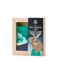 Мыло парфюмированное натуральное твердое Лось 100 Территория тайги