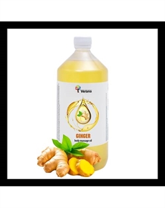 Массажное масло для тела «Имбирь», натуральное 1000 Verana by hands of nature