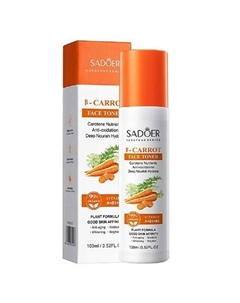 Тонер для лица освежающий и питательный с экстрактом моркови 100 Sadoer