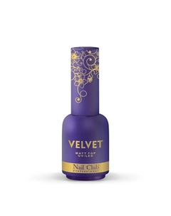 Матовый каучуковый топ-гель для ногтей VELVET 18 Nail club