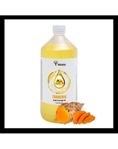 Массажное масло для тела "Куркума", натуральное 1000 Verana by hands of nature
