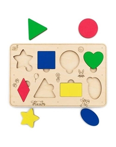 Сортер деревянный Геометрические фигуры Ewa eco-wood-art