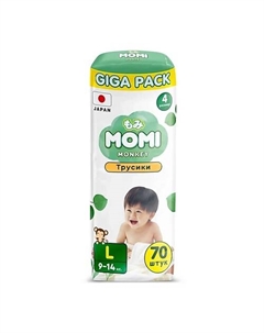 Подгузники-трусики "Comfort Care" размер L 9-14 кг giga pack упаковка Momi