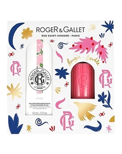 Парфюмерный набор Rose Душистая вода+Свеча Roger & gallet