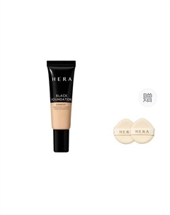 Тональный крем Black Foundation Cover Fit миниатюра + 2 спонжа Hera