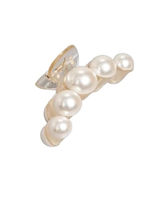 Заколка крабик аксессуар для волос с жемчугом красивый Zikolki store
