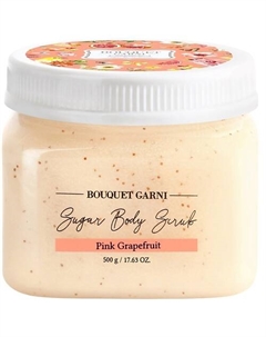 Сахарный скраб для тела с ароматом Розовый грейпфрут 500 Bouquet garni