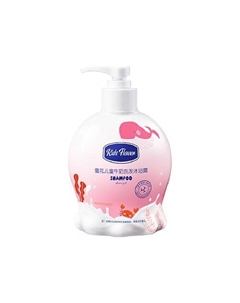 Детский шампунь и гель для душа молочный 330 Kids flower