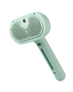 Паровая расческа для кошек и собак Levity White / Щетка с паром для животных Tenberg