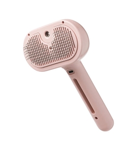 Паровая расческа для кошек и собак Levity White / Щетка с паром для животных Tenberg