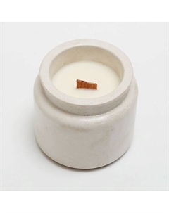 Свеча из соевого воска в гипсовом стакане "Пинаколада" 110 Aromateria