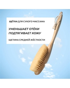 Щётка для сухого лимфодренажного массажа тела Ясень и кактус Riche