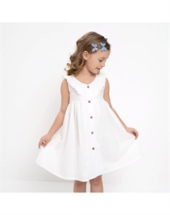 Платье для девочки без рукавов, белое, рост 104 см Minaku