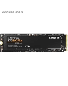 Накопитель SSD Samsung 970 EVO Plus M.2 2280 MZ-V7S1T0BW, 1Тб, PCI-E x4