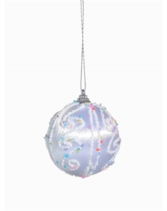 Ёлочные игрушки «Бамби», шары новогодние, d=8 см, 3 шт., серебро Зимнее волшебство