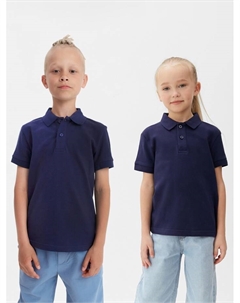 Футболка поло детская : Basic line, тёмно-синяя, рост 98 см Minaku