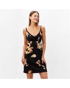 Ночная сорочка женская, цвет чёрный, размер 52 Руся