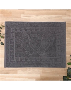 Полотенце махровое для ног 50х70см, серый 100% хлопок, 400 г/м Текстиль центр