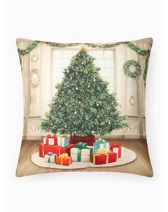 Подушка декоративная новогодняя «. Волшебное утро», 40×40 см, велюр Этель