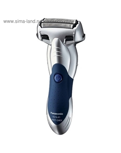 Электробритва Panasonic ES-SL41-S520, сеточная, 7600 об/мин, +триммер, серебристо-синяя
