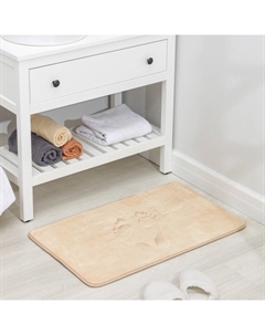 Коврик для ванной с эффектом памяти Memory foam, 50×80 см, цвет бежевый Savanna