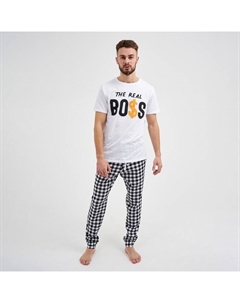 Пижама мужская (футболка и брюки) "Boss" р.56 Kaftan