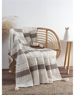 Плед с кисточками «», ромб с таффтингом, 125×150 см Этель