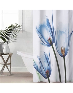 Штора для ванны «Акварель» с люверсами, 180×180 см Доляна