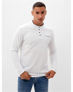 Лонгслив поло мужской : Basic line MAN, белый, размер 50 Minaku