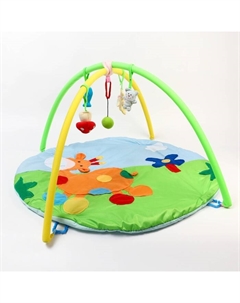 Развивающий коврик с дугами «Жирафик», 5 игрушек, размер 85х85 см Крошка я