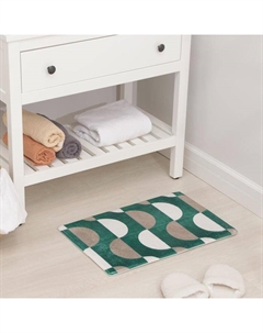 Коврик для дома «Сфера», 40×60 см, зелёно-бежевый Доляна