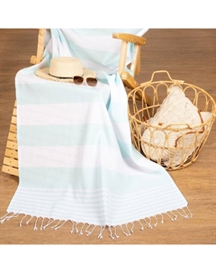 Полотенце - пештемаль пляжное «Фортуна», 100×180 см, 100% хл, 150 г/м², мятное Lovelife