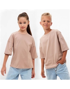 Футболка детская :Basic line kids цвет бежевый, рост 122 см Minaku