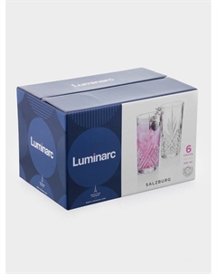 Стаканы «Зальцбург», 380 мл, набор 6 шт., стекло, прозрачные Luminarc