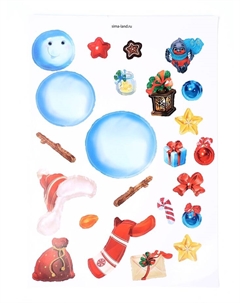 Развивающий набор «Весёлого Нового года» Весёлые липучки