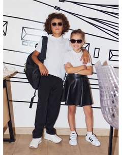 Футболка поло детская : Basic line, белая, рост 104 см Minaku