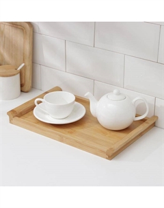 Блюдо для подачи Striata, 35×22.5 см, бамбук Доляна