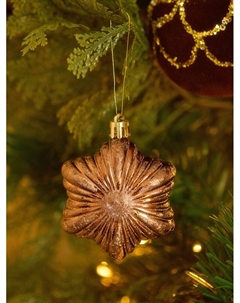 Ёлочные игрушки «Магия праздника», шары новогодние, набор 32 шт., коричневый Зимнее волшебство