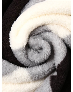 Плед «. Клетка чёрно-белая», 180×200 см, корал-флис Этель